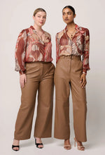 Load image into Gallery viewer, ONCE WAS FREYA BLOUSE CATHEDRAL BOTANIC
