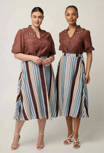 Load image into Gallery viewer, ONCE WAS CORALIE BLOUSE GARNET
