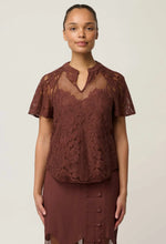 Load image into Gallery viewer, ONCE WAS SOLENE TOP ROSEWOOD
