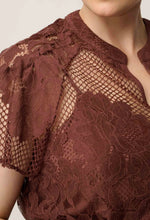 Load image into Gallery viewer, ONCE WAS SOLENE TOP ROSEWOOD

