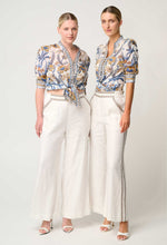 Load image into Gallery viewer, ONCE WAS ZARA TRIM DETAIL PANT IVORY
