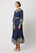 Load image into Gallery viewer, ONCE WAS HARMONY SILK COTTON SHOULDER YOKE DRESS
