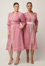 Load image into Gallery viewer, ONCE WAS ISLA DRESS BLUSH CHAMBRAY
