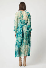 Load image into Gallery viewer, ONCE WAS PAVILLION MAXI DRESS JADE FLORAL
