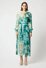 Load image into Gallery viewer, ONCE WAS PAVILLION MAXI DRESS JADE FLORAL
