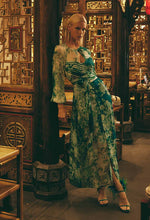 Load image into Gallery viewer, ONCE WAS PAVILLION MAXI DRESS JADE FLORAL
