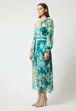 Load image into Gallery viewer, ONCE WAS PAVILLION MAXI DRESS JADE FLORAL
