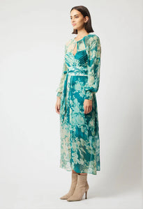 ONCE WAS PAVILLION MAXI DRESS JADE FLORAL