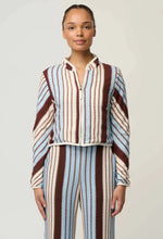 Load image into Gallery viewer, ONCE WAS DELRAY REVERSIBLE JACKET NAUTILIS BLOOM/IRIDESCENT STRIPE
