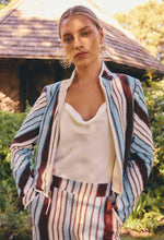 Load image into Gallery viewer, ONCE WAS DELRAY REVERSIBLE JACKET NAUTILIS BLOOM/IRIDESCENT STRIPE
