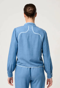 ONCE WAS AURORA REVERSIBLE JACKET PETINOS FLOROS/BLUE ASH
