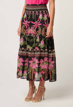 Load image into Gallery viewer, ONCE WAS CORDELIA SHIRRED SKIRT ANTHOS LOTOS
