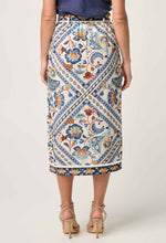 Load image into Gallery viewer, ONCE WAS ZENOBIA FRINGE MIDI SKIRT PETINOS FLOROS
