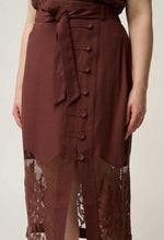 Load image into Gallery viewer, ONCE WAS SOLENE MIDI SKIRT
