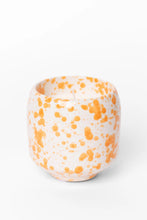 Load image into Gallery viewer, FLO'S HOME ORANGE SPLASH GLAZED CERAMIC SOY WAX CANDLE
