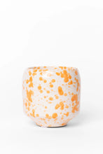 Load image into Gallery viewer, FLO'S HOME ORANGE SPLASH GLAZED CERAMIC SOY WAX CANDLE
