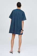 Load image into Gallery viewer, MARLE PATCH POCKET DRESS CLASSIC BLUE
