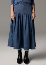 Load image into Gallery viewer, POL REECE SKIRT BLUE WASH
