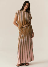 Load image into Gallery viewer, POL TEDD KNIT TEE GINGER/PINK

