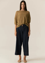 Load image into Gallery viewer, POL MILTON POINTELLE TEE KHAKI
