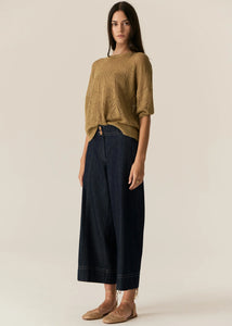 POL MILTON POINTELLE TEE KHAKI