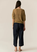 Load image into Gallery viewer, POL MILTON POINTELLE TEE KHAKI
