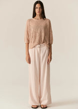 Load image into Gallery viewer, POL MILTON POINTELLE TEE PINK
