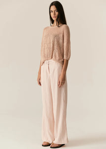 POL MILTON POINTELLE TEE PINK