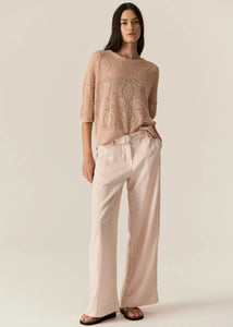 POL MILTON POINTELLE TEE PINK