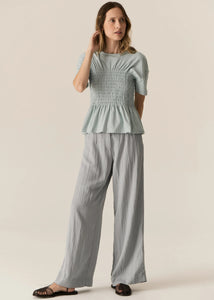 POL FAIRE BELT PANT SKY