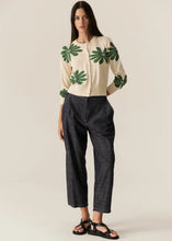 Load image into Gallery viewer, POL LASK DAISY CARDIGAN ECRU/GREEN
