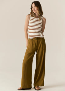 POL LUCA TANK WHITE/CAMEL