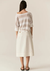 POL CARSEN SKIRT ECRU