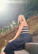 Load image into Gallery viewer, POL BONDE DRESS KNIT BLACK/IVORY
