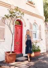 Load image into Gallery viewer, POL BONDE DRESS KNIT BLACK/IVORY
