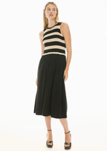 Load image into Gallery viewer, POL BONDE DRESS KNIT BLACK/IVORY
