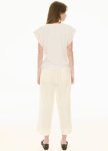 Load image into Gallery viewer, POL ORLO TEE FRILL SLEEVE WHITE
