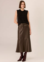 Load image into Gallery viewer, POL HUGO SKIRT CHOC
