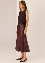 Load image into Gallery viewer, POL HUGO SKIRT MERLOT
