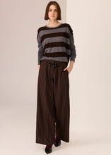 Load image into Gallery viewer, POL DARA BELTED PANT CHOC/BLACK
