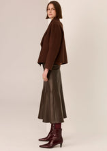 Load image into Gallery viewer, POL COHEN CROPPED WOOL COAT WALNUT
