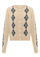 Load image into Gallery viewer, POL LOREN ARGYLE CARDIGAN
