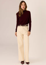 Load image into Gallery viewer, POL LANA WIDE LEG JEAN IVORY
