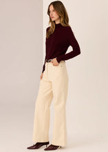 Load image into Gallery viewer, POL LANA WIDE LEG JEAN IVORY
