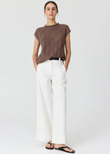 Load image into Gallery viewer, POL ROSIN CABLE KNIT CHOC

