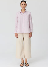 Load image into Gallery viewer, POL AUBIN LS SHIRT PINK STRIPE
