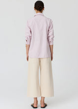 Load image into Gallery viewer, POL AUBIN LS SHIRT PINK STRIPE
