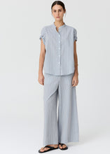 Load image into Gallery viewer, POL BAY SHIRT BLUE/CHOC STRIPE

