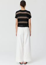 Load image into Gallery viewer, POL LIANA V NECK KNIT BLACK/PINK
