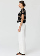 Load image into Gallery viewer, POL LIANA V NECK KNIT BLACK/PINK
